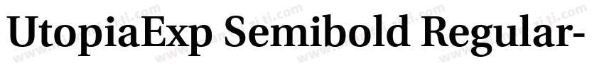 UtopiaExp Semibold Regular字体转换